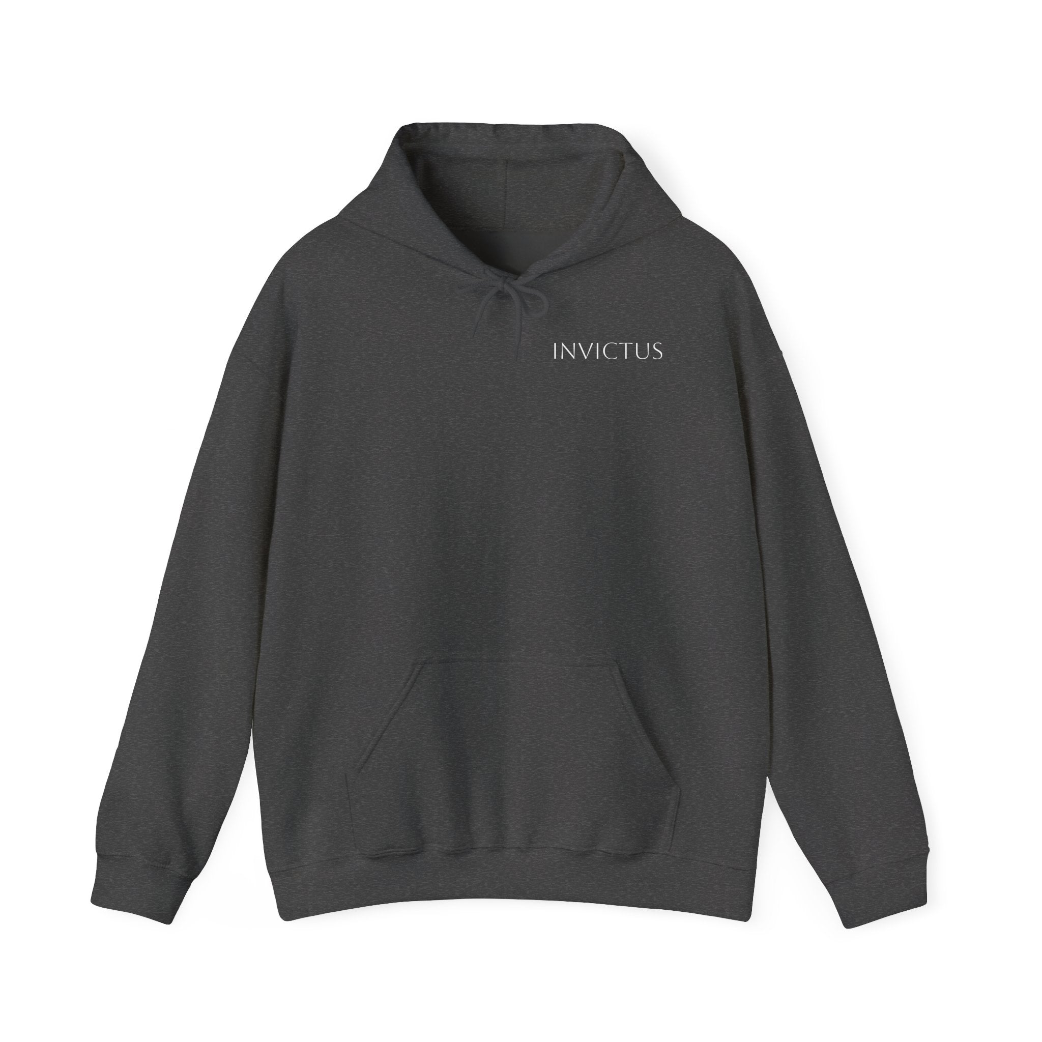 Invictus 'Jesus Is King' Black Hoodie — Christian Faith Pullover (Philippians 1:20-23)