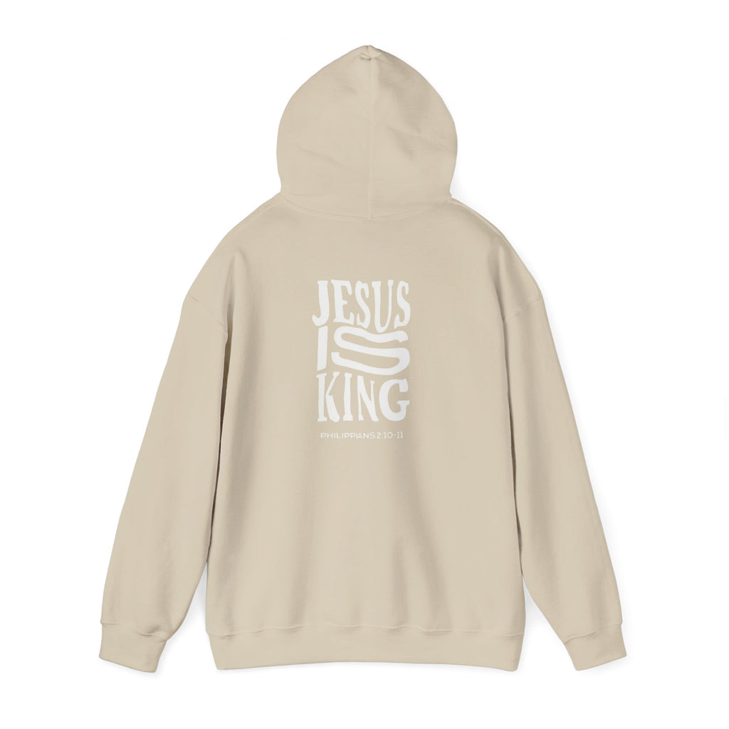 Invictus 'Jesus Is King' Black Hoodie — Christian Faith Pullover (Philippians 1:20-23)