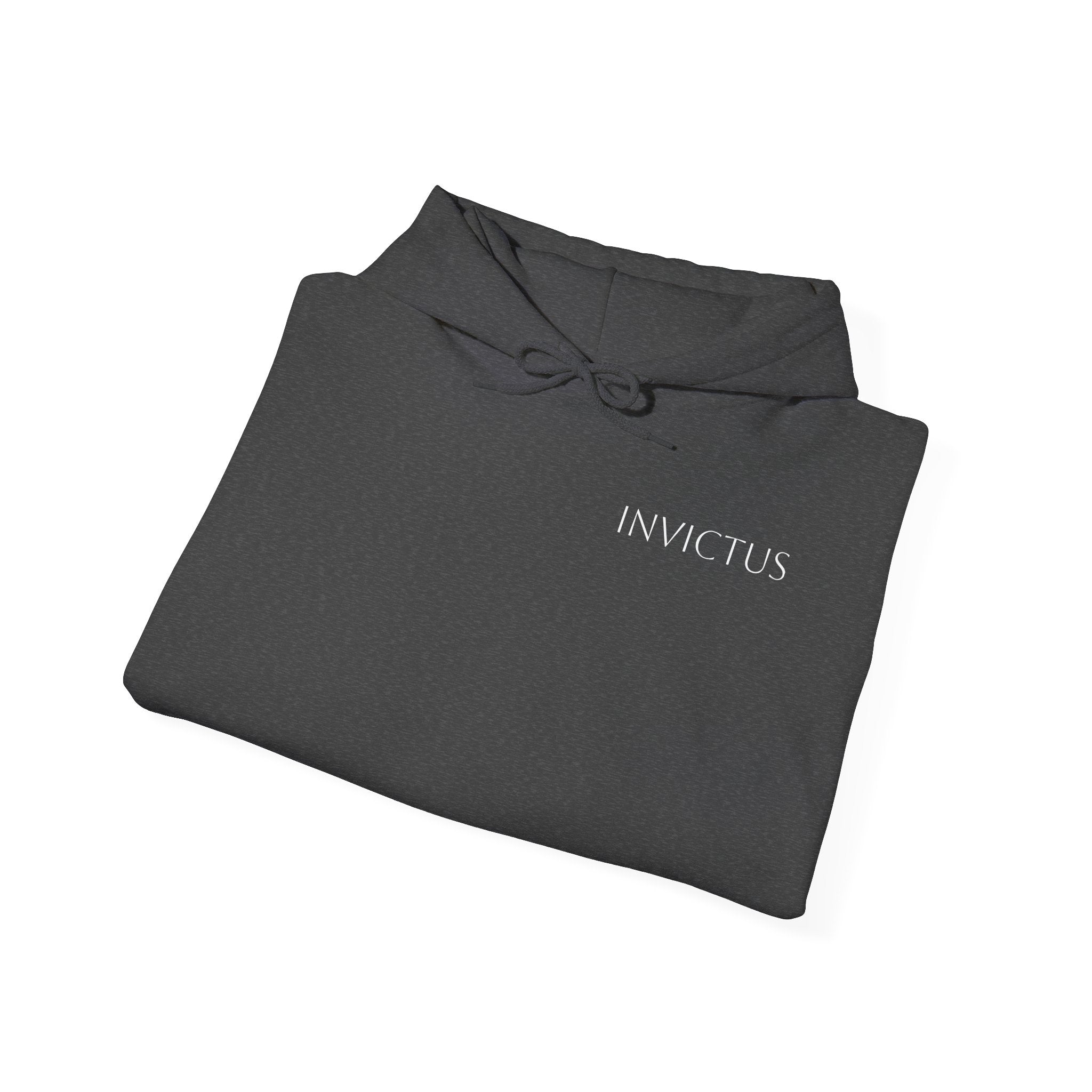 Invictus 'Jesus Is King' Black Hoodie — Christian Faith Pullover (Philippians 1:20-23)