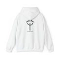 Redeemed Cross Hoodie — Minimal Christian Faith Sweatshirt