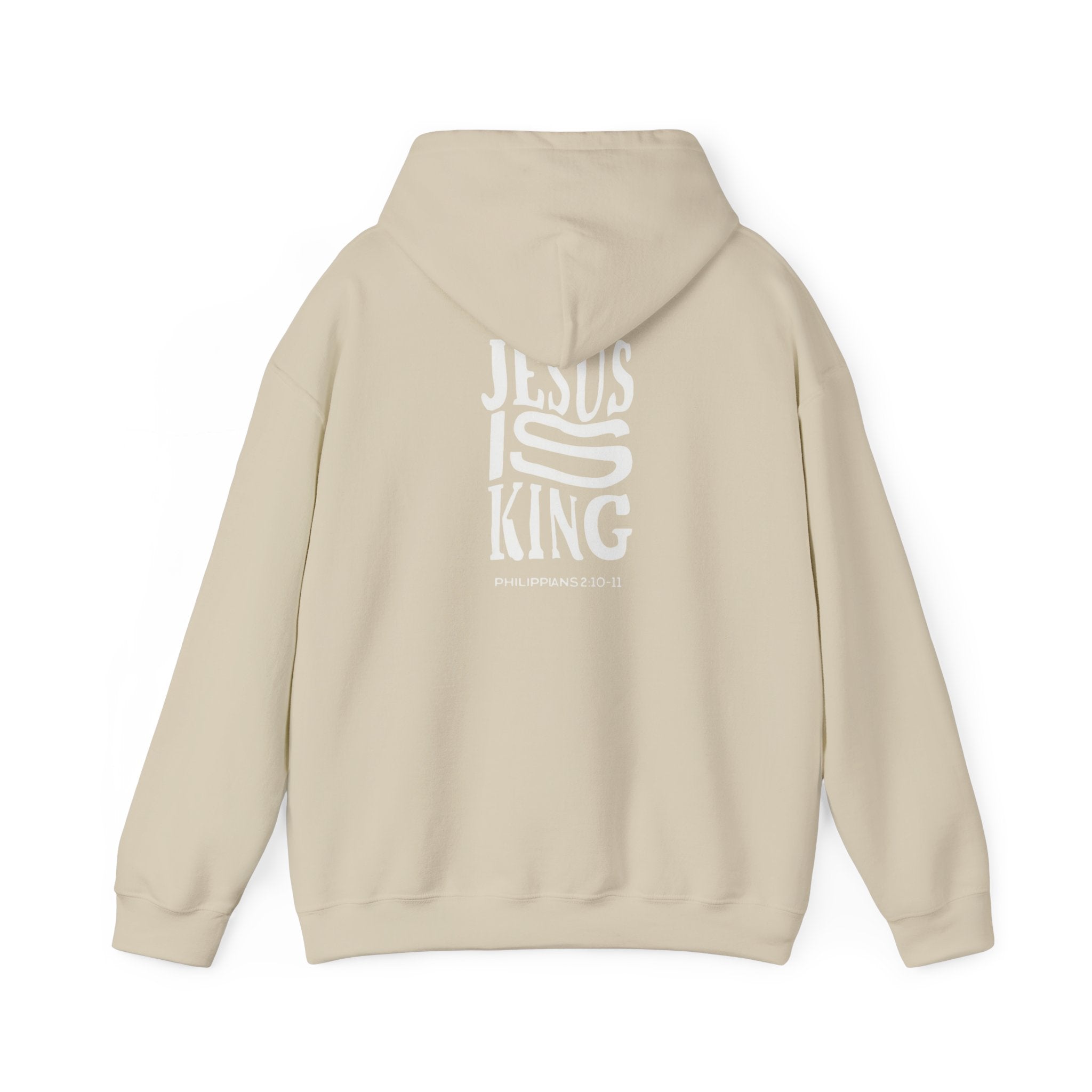 Invictus 'Jesus Is King' Black Hoodie — Christian Faith Pullover (Philippians 1:20-23)