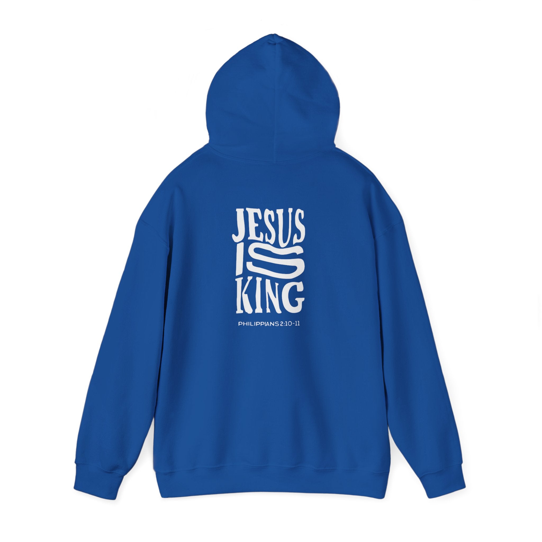 Invictus 'Jesus Is King' Black Hoodie — Christian Faith Pullover (Philippians 1:20-23)