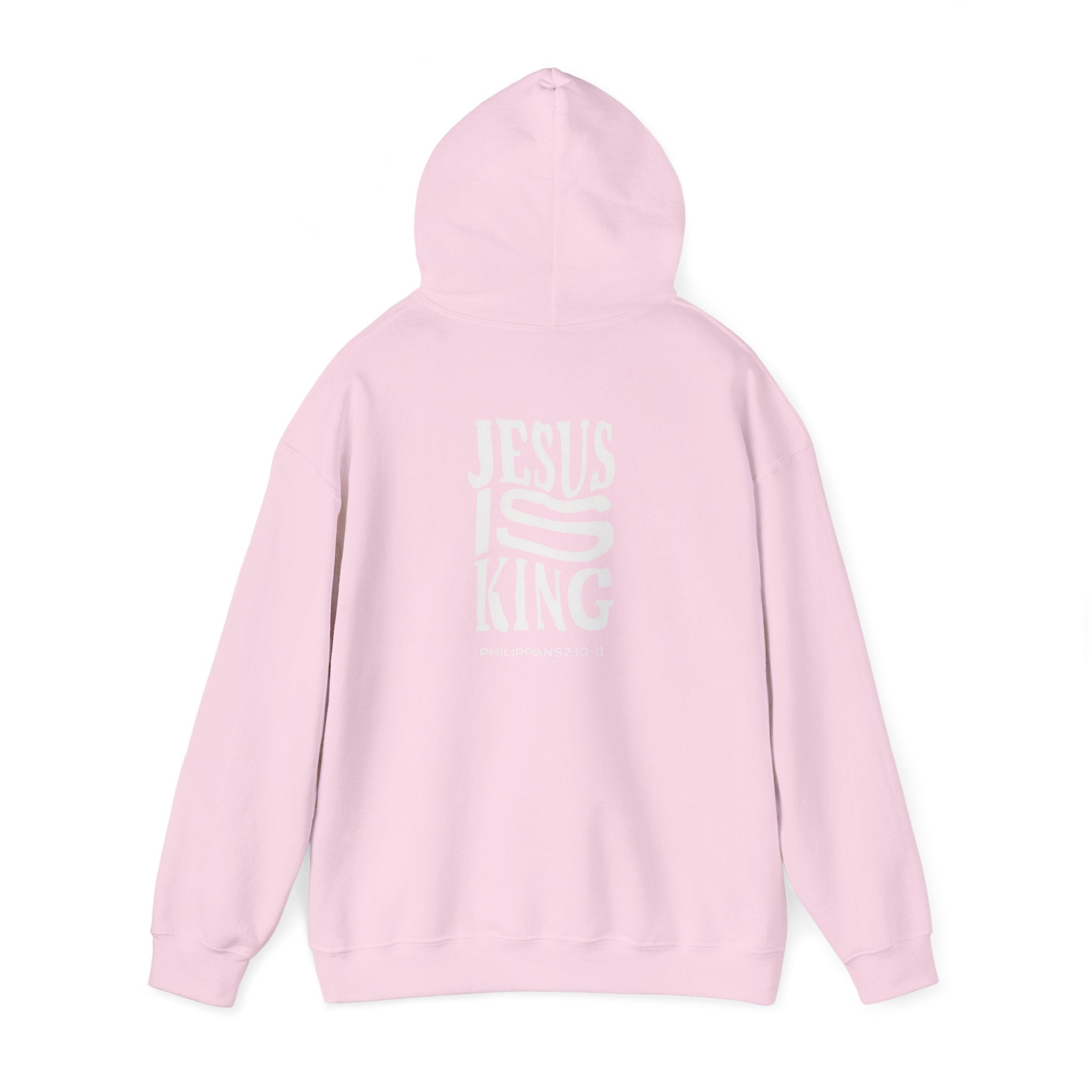 Invictus 'Jesus Is King' Black Hoodie — Christian Faith Pullover (Philippians 1:20-23)