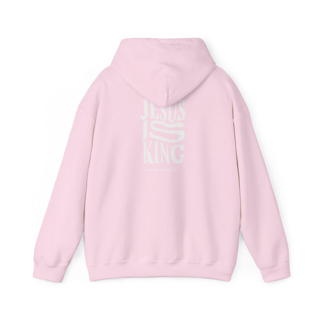 Invictus 'Jesus Is King' Black Hoodie — Christian Faith Pullover (Philippians 1:20-23)