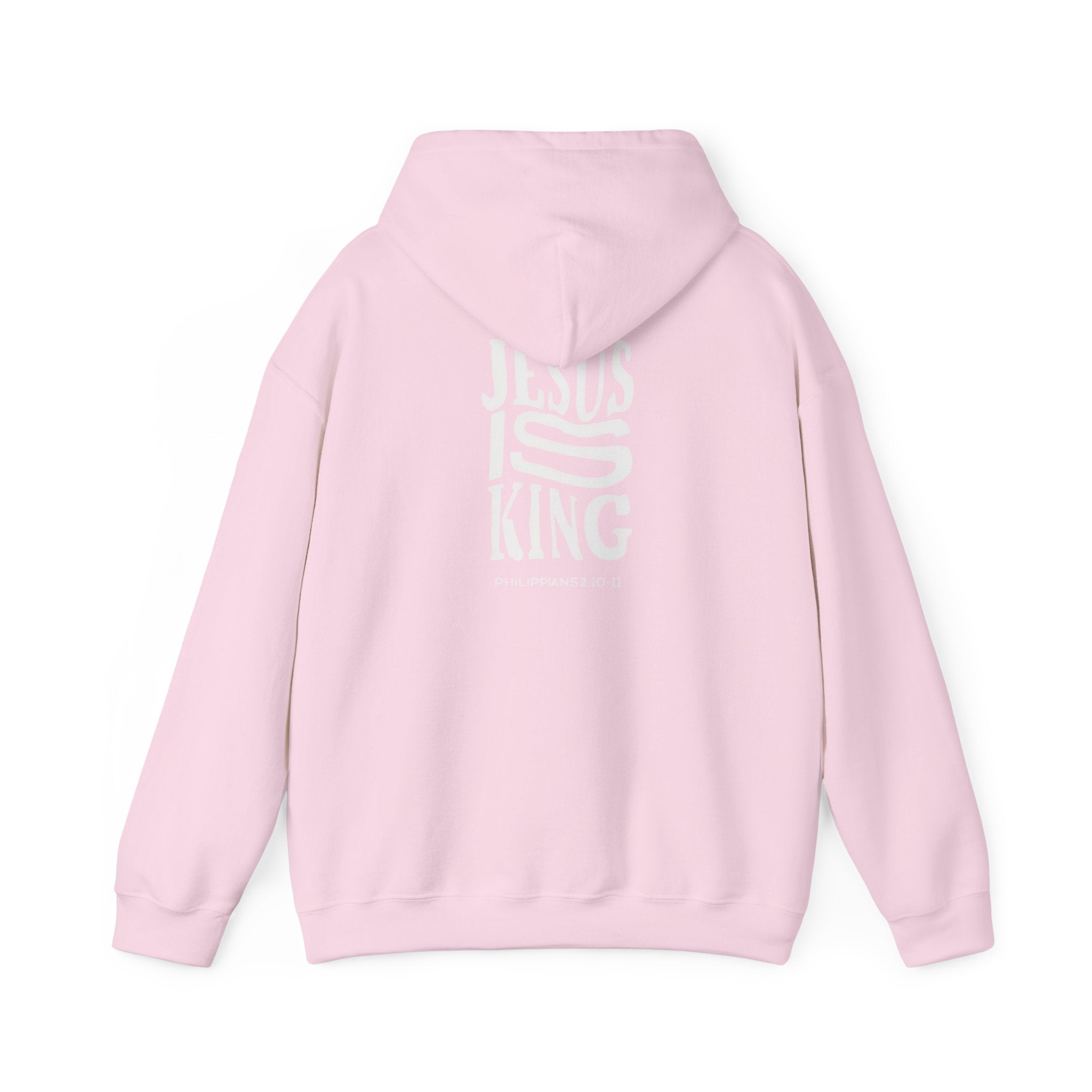 Invictus 'Jesus Is King' Black Hoodie — Christian Faith Pullover (Philippians 1:20-23)