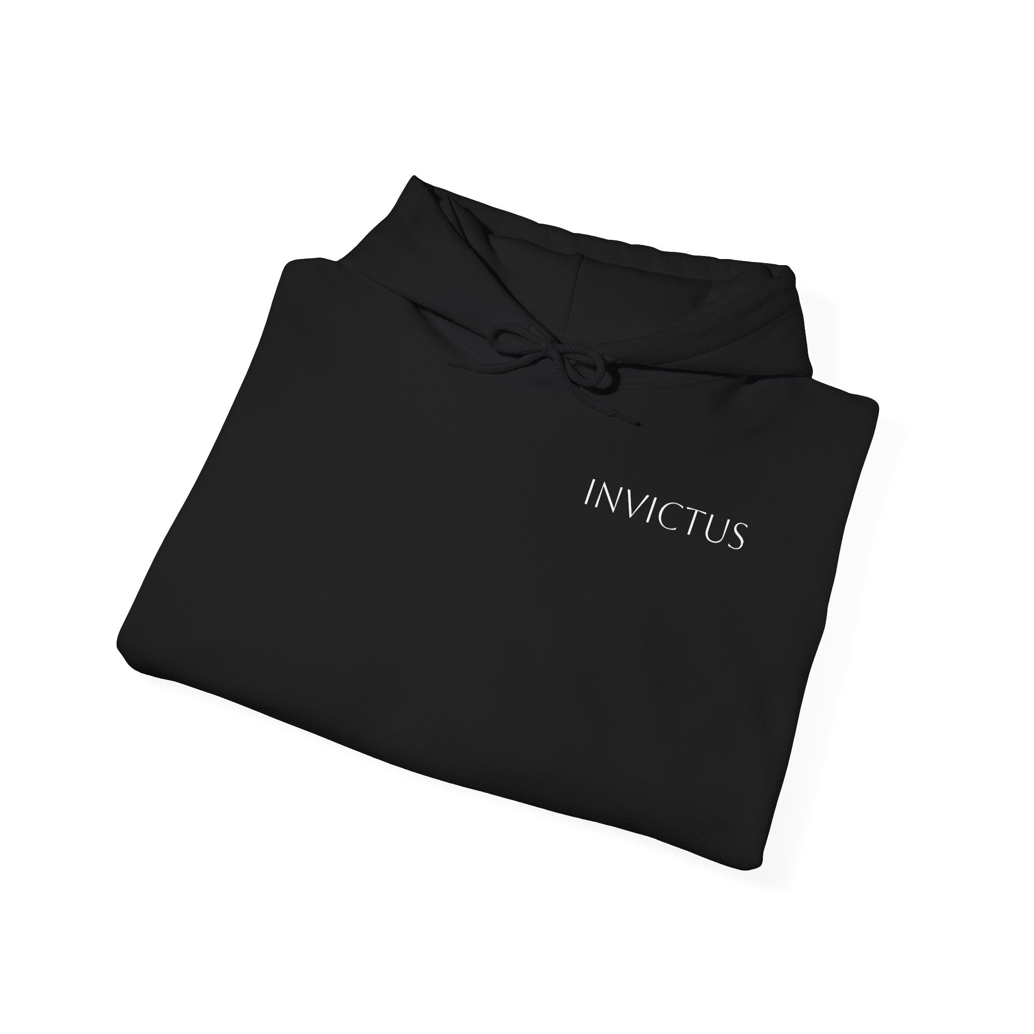 Invictus 'Jesus Is King' Black Hoodie — Christian Faith Pullover (Philippians 1:20-23)